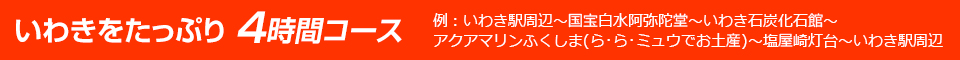 いわきをたっぷり 4時間コース